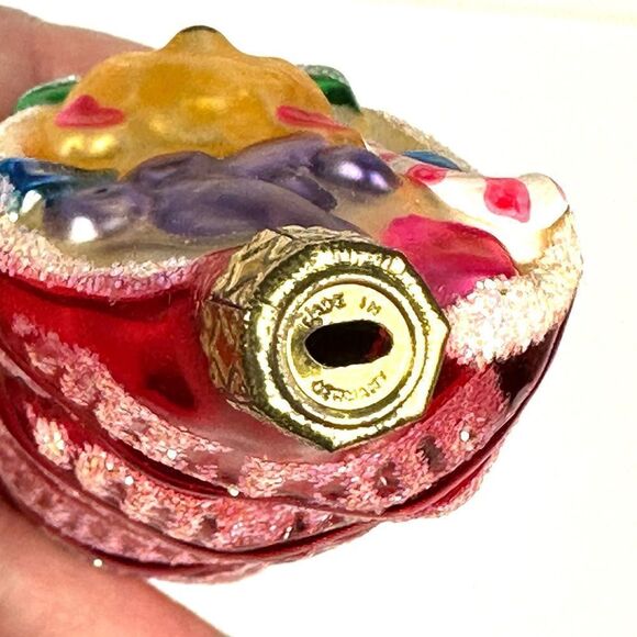 INGE GLAS Germany Stocking with Gifts Blown Glass Christmas Ornament - Picture 9 of 10